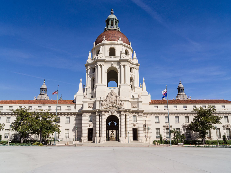 Auto body repair Pasadena – view of Pasadena City Hall near US Auto Collisions